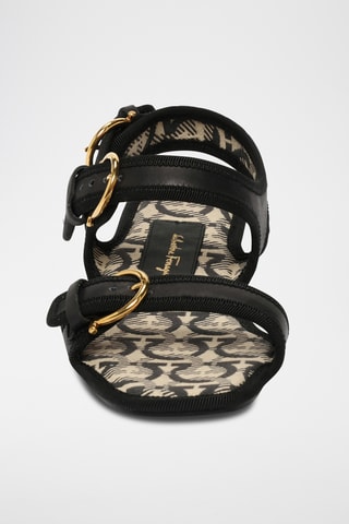 Sandales en cuir - Noir