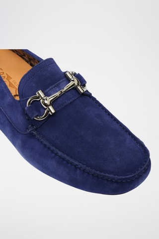 Mocassins en cuir - Bleu marine