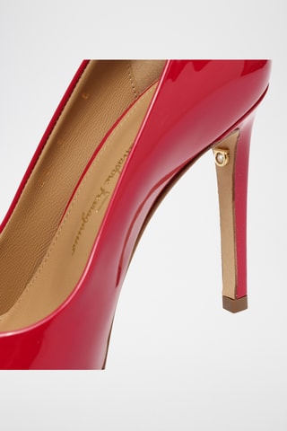 Escarpins vernis en cuir - Rouge