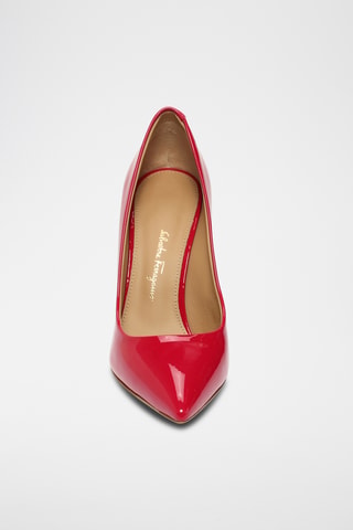 Escarpins vernis en cuir - Rouge