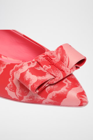 Ballerines vernies en cuir - Rouge