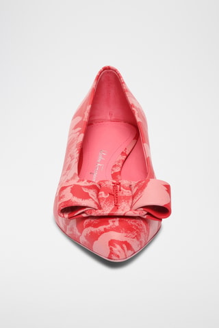 Ballerines vernies en cuir - Rouge