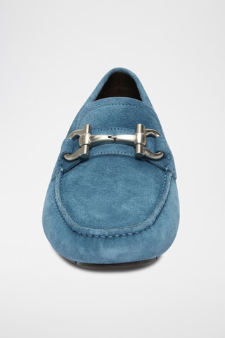 Mocassins en cuir - Bleu