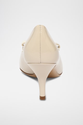 Escarpins vernis en cuir - Nude