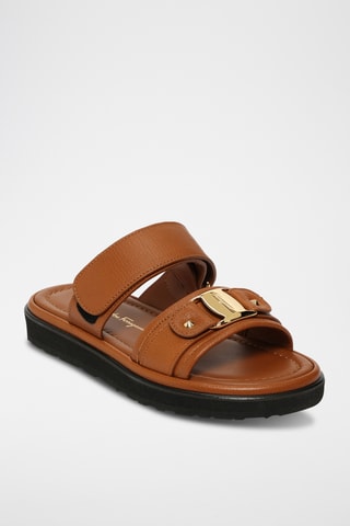 Sandales en cuir - Camel
