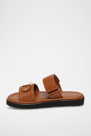 Sandales en cuir - Camel
