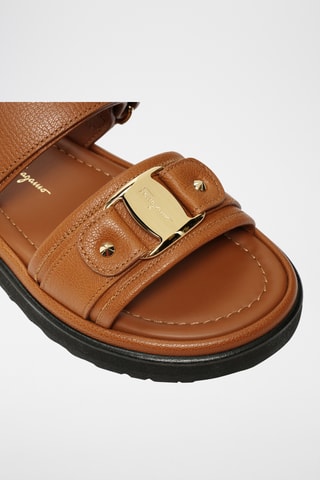 Sandales en cuir - Camel