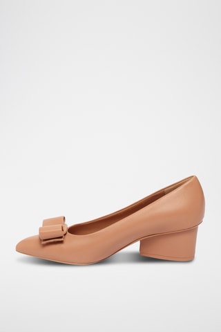 Escarpins compensés en cuir - Violet