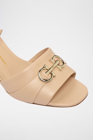 Sandales à talons en cuir - Rose