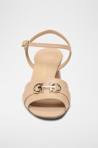 Sandales à talons en cuir - Rose