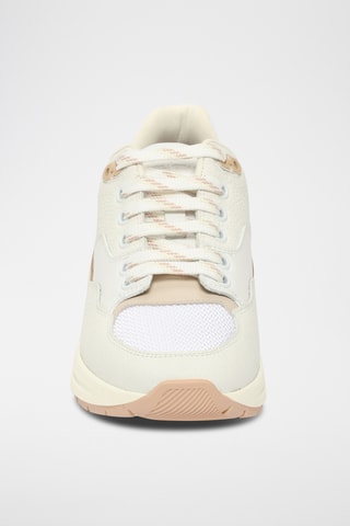 Sneakers compensées en cuir - Blanc
