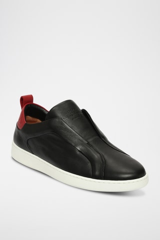 Sneakers en cuir - Noir