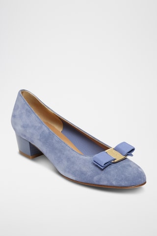 Escarpins en cuir suédé - Bleu