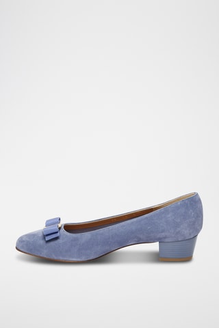 Escarpins en cuir suédé - Bleu