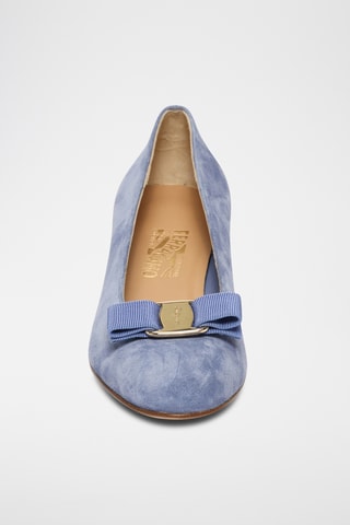 Escarpins en cuir suédé - Bleu