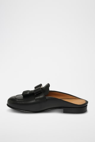 Mules en cuir - Noir