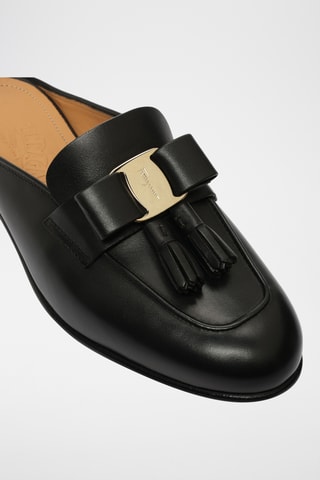 Mules en cuir - Noir
