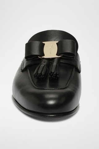 Mules en cuir - Noir