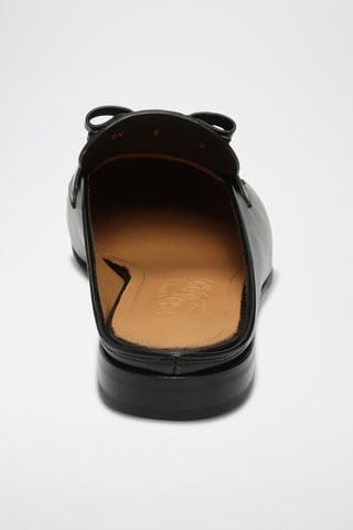 Mules en cuir - Noir