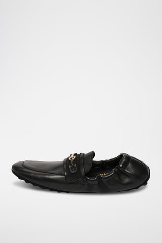 Mocassins en cuir - Noir