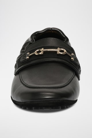 Mocassins en cuir - Noir