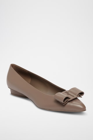 Ballerines en cuir - Marron