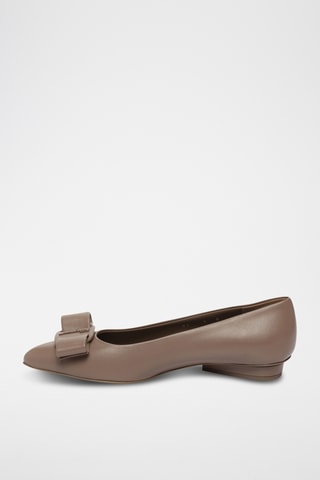 Ballerines en cuir - Marron