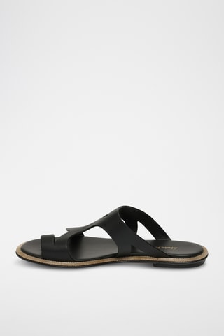 Mules en cuir - Noir