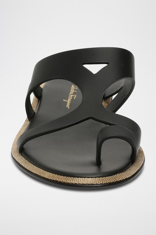Mules en cuir - Noir