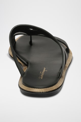 Mules en cuir - Noir