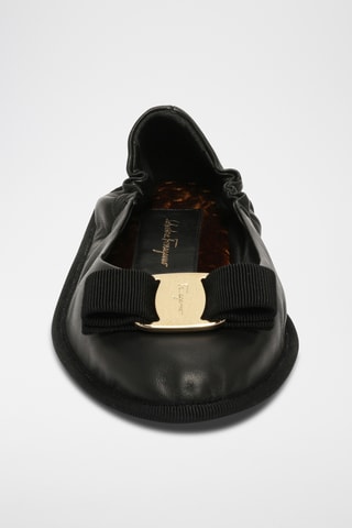 Ballerines en cuir - Noir