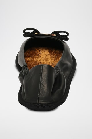 Ballerines en cuir - Noir