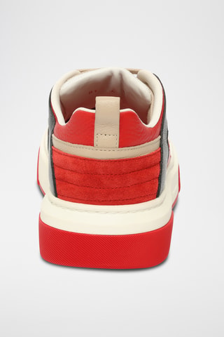 Baskets en cuir - Rouge