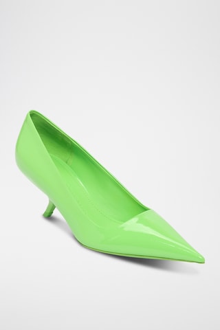 Escarpins vernis en cuir - Vert