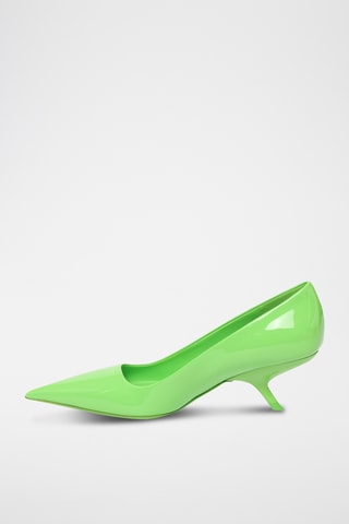 Escarpins vernis en cuir - Vert
