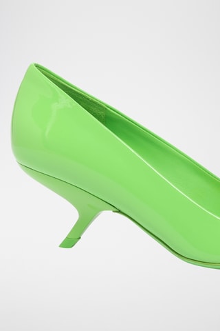Escarpins vernis en cuir - Vert