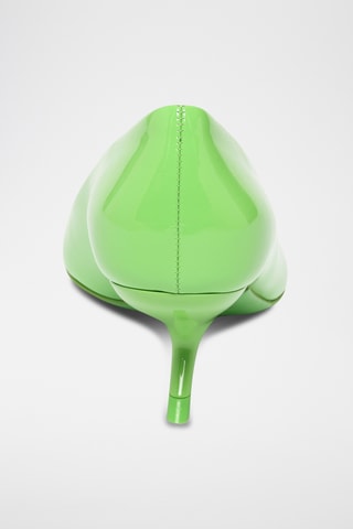 Escarpins vernis en cuir - Vert