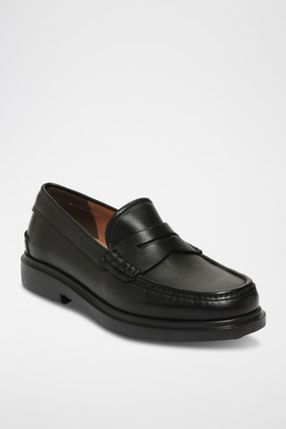 Mocassins en cuir - Noir