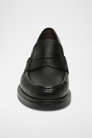Mocassins en cuir - Noir
