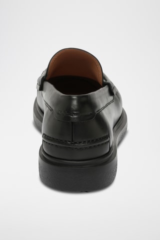 Mocassins en cuir - Noir