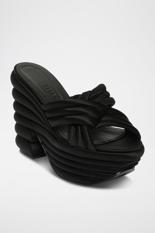 Mules plateformes - Noir