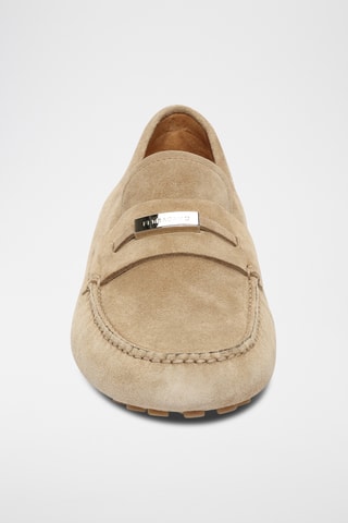 Mocassins en cuir - Beige