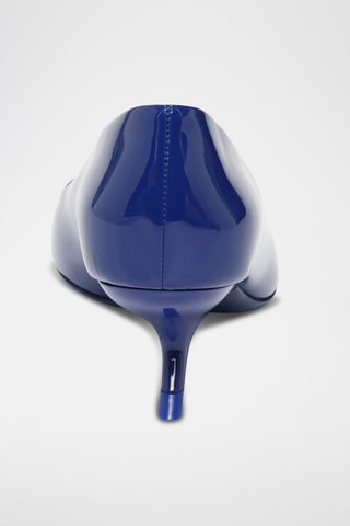 Escarpins vernis en cuir - Bleu