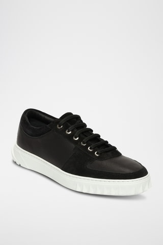 Sneakers en cuir - Noir