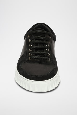 Sneakers en cuir - Noir
