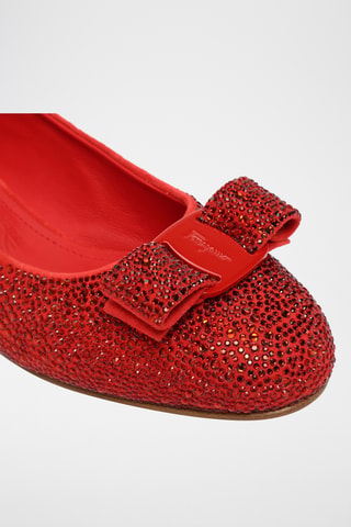 Escarpins en cuir suédé - Rouge