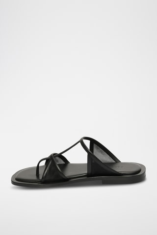 Mules en cuir - Noir