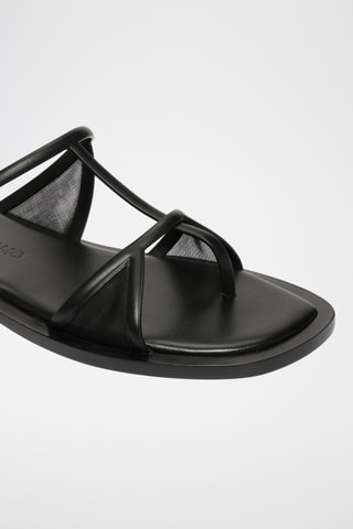 Mules en cuir - Noir