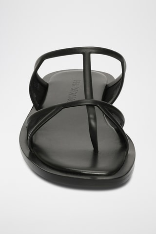 Mules en cuir - Noir