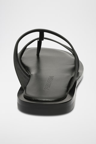 Mules en cuir - Noir